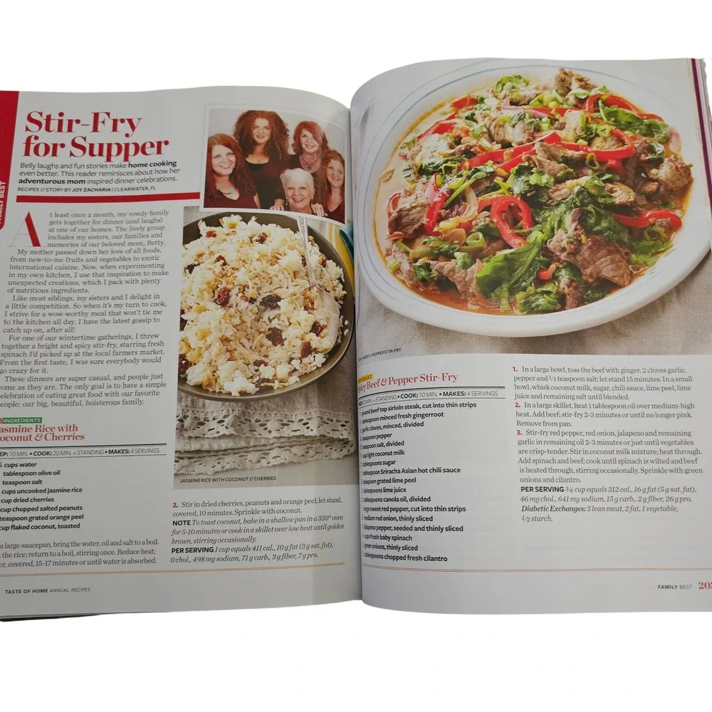 Taste of Home Annual Recipes 2016 Hardcover Cookbook 509‎ Recipes
